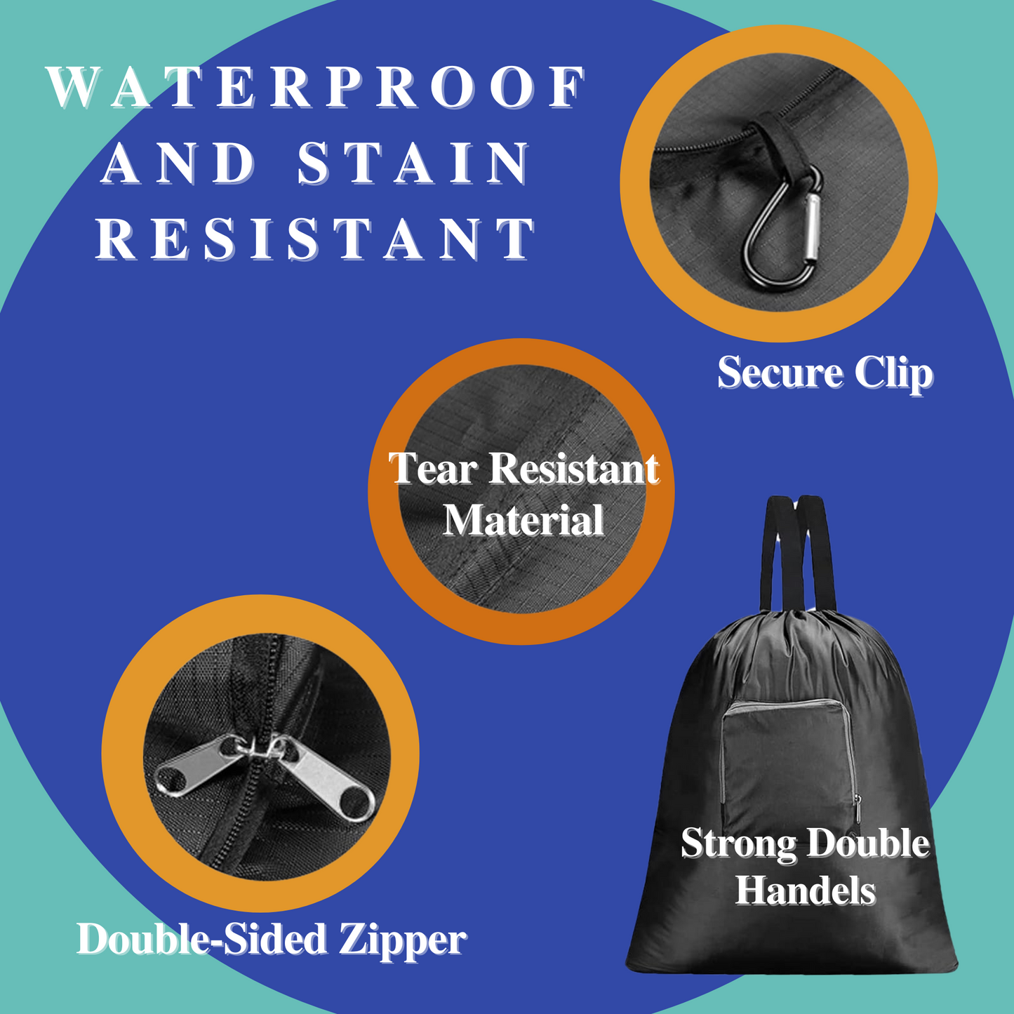 Hotel Essentials must haves Bathroom Sink Stopper, Laundry Bag Travel, Camping Clothesline and Laundry Detergent Sheets, 20 Sheets