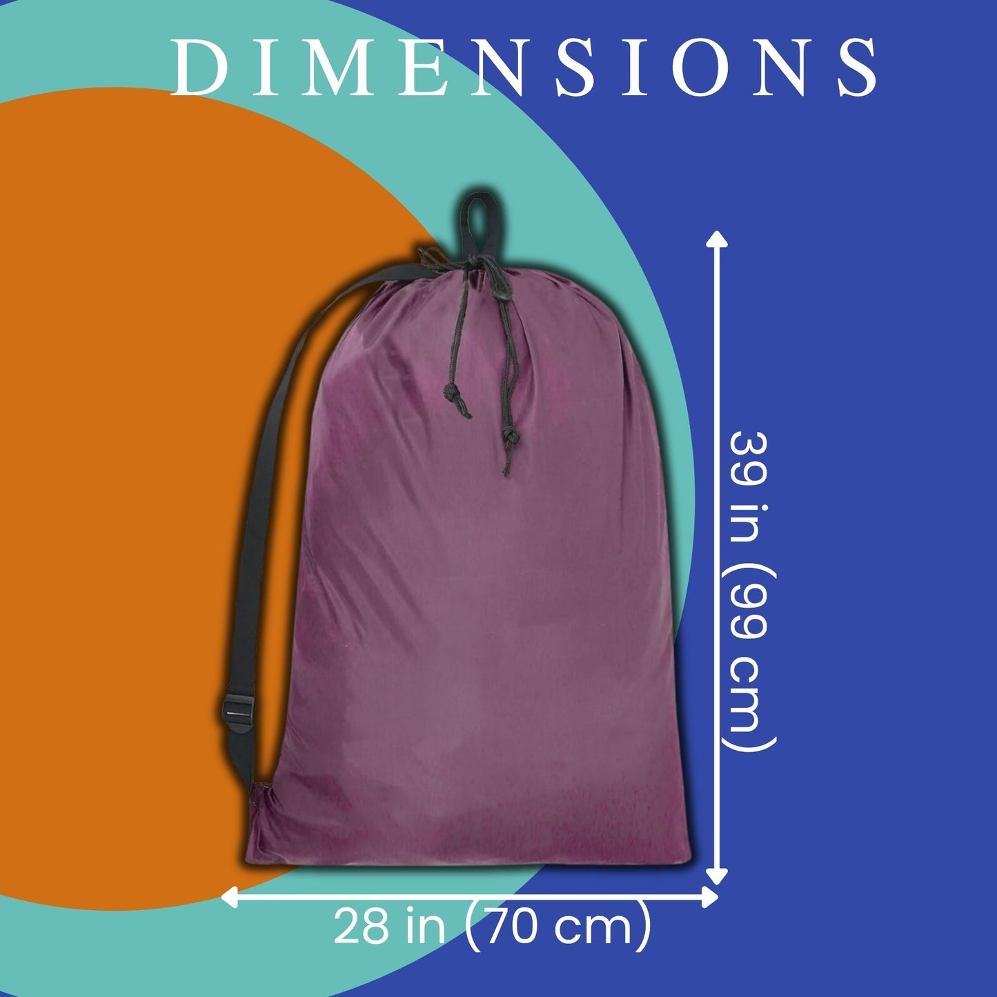 Laundry Bag for Dorm with Straps (Burgundy) and 1 pack (30 sheets) Laundry Sheets Detergent