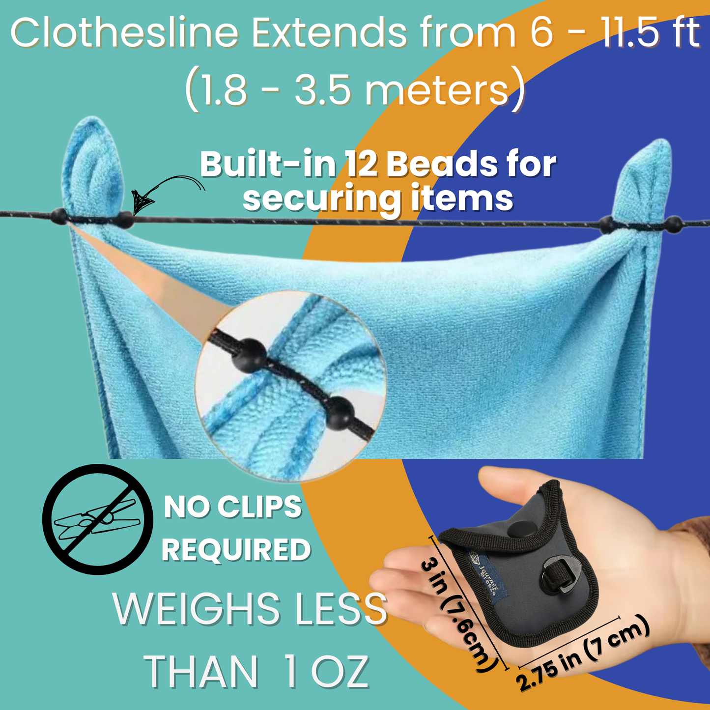 Travel Essentials Laundry Detergent Sheets with Portable Clothesline