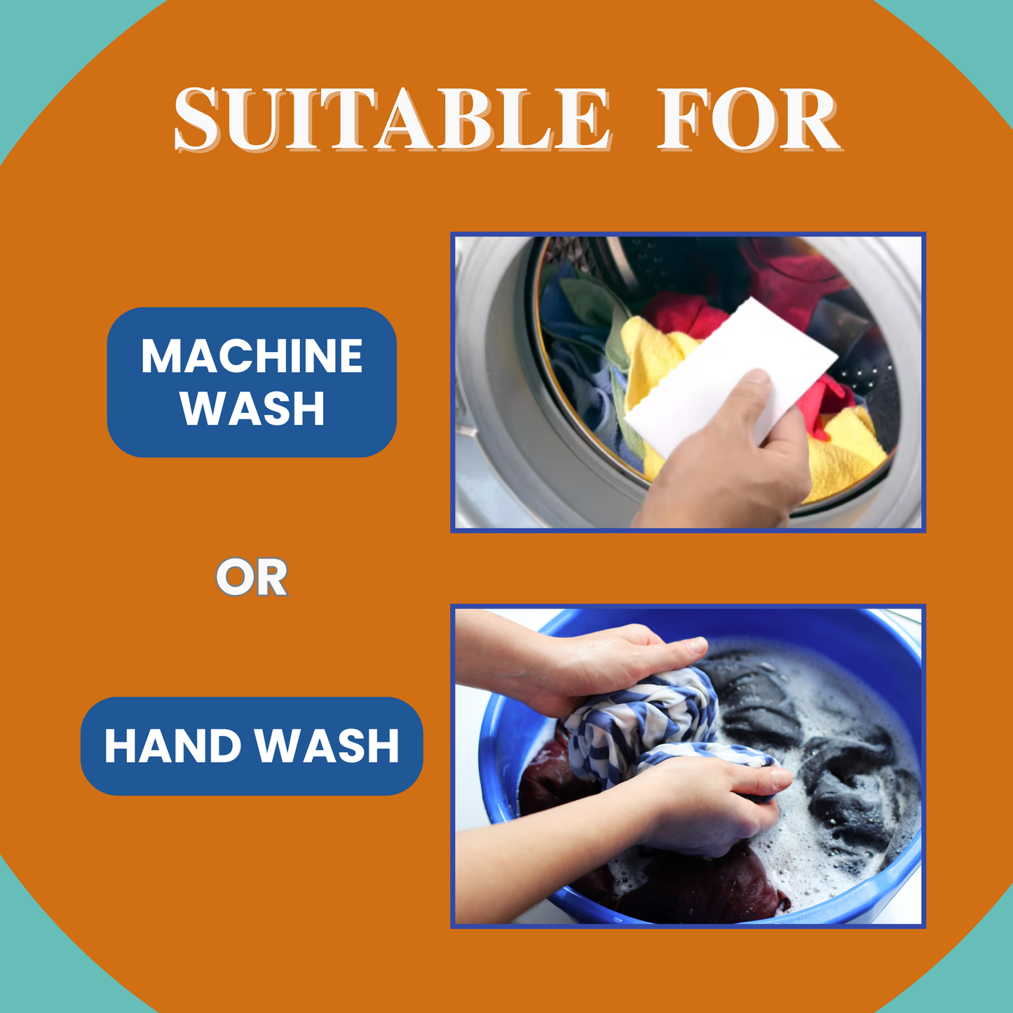 Travel Laundry Detergent Sheets - 2 Sizes for Sink Wash or Machine Wash