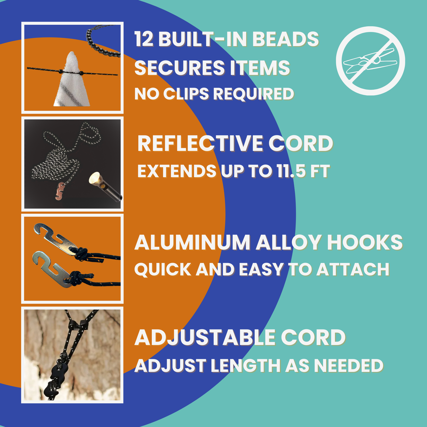 Travel Essentials Laundry Detergent Sheets with Portable Clothesline
