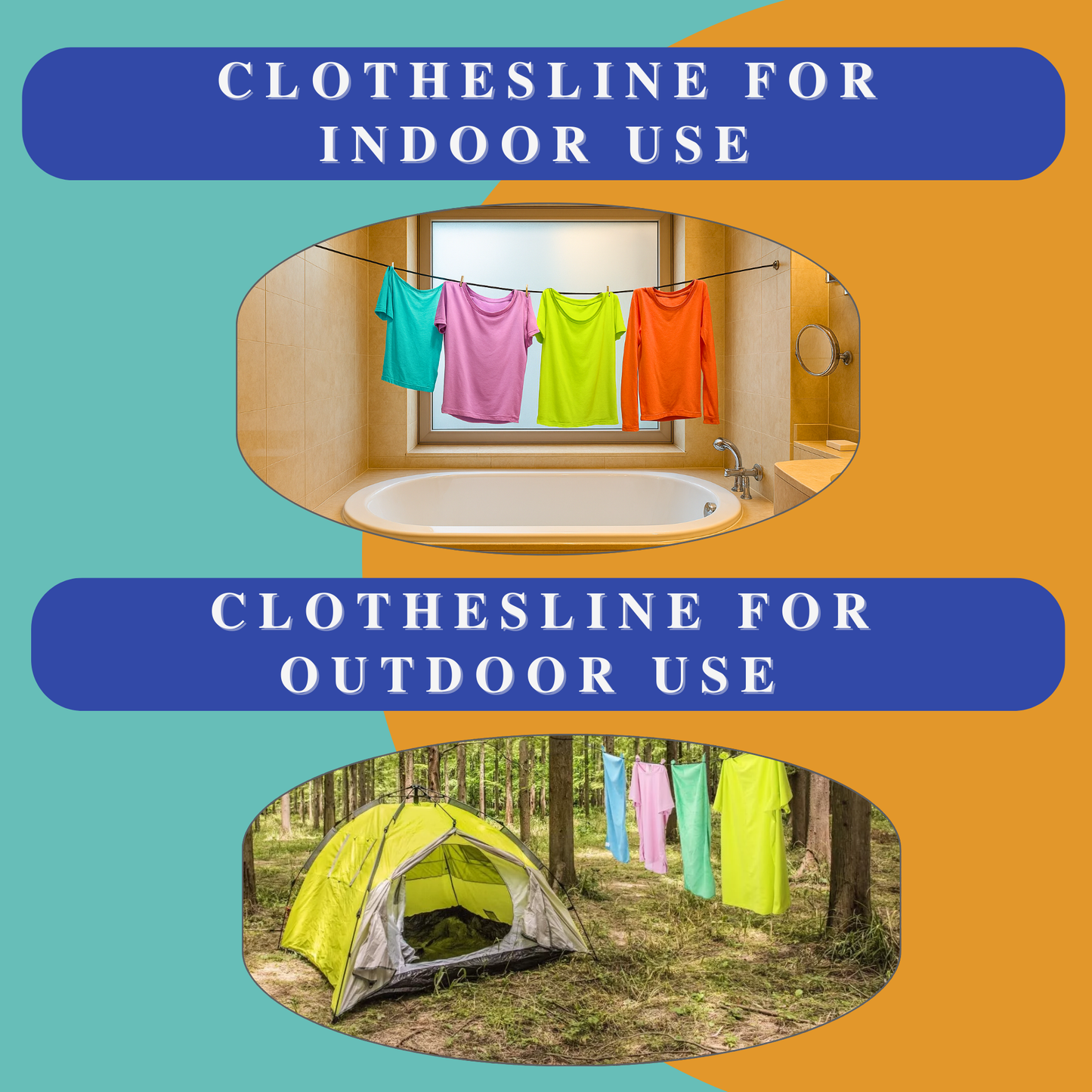 Travel Essentials Laundry Detergent Sheets with Portable Clothesline