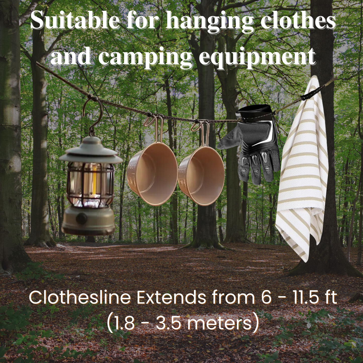 Travel Essentials Laundry Detergent Sheets with Portable Clothesline