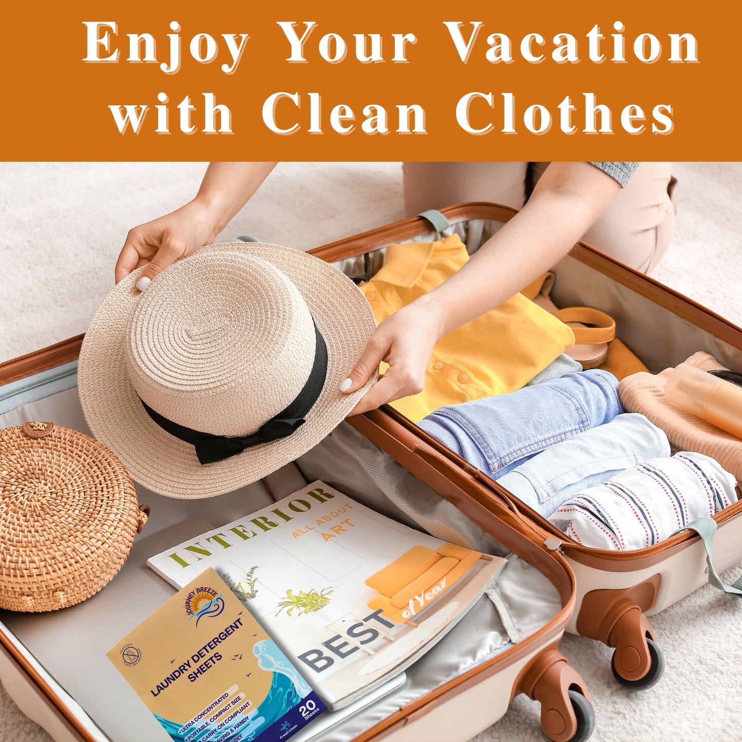 Travel Laundry Detergent Sheets (Fresh Linen)