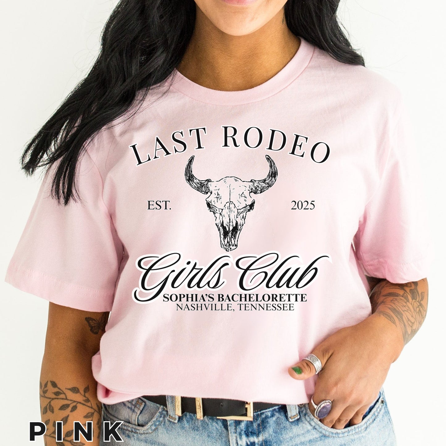 Last Rodeo Bachelorette Shirts, Personalized Girls Trip Shirt, Nashville Bach Party, Custom Location, Cocktail Club, Batch Club Shirt