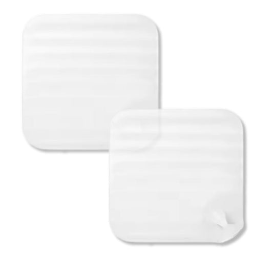 2 Pack-Silicone Sink Stopper for Kitchen, Shower Overflow, Bath Tub Cover Water Stopper-Bath & Toilet Supplies for Odor-Free Home Transparent Silicone Pad