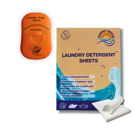 Travel Laundry Detergent Sheets - 2 Sizes for Sink Wash or Machine Wash