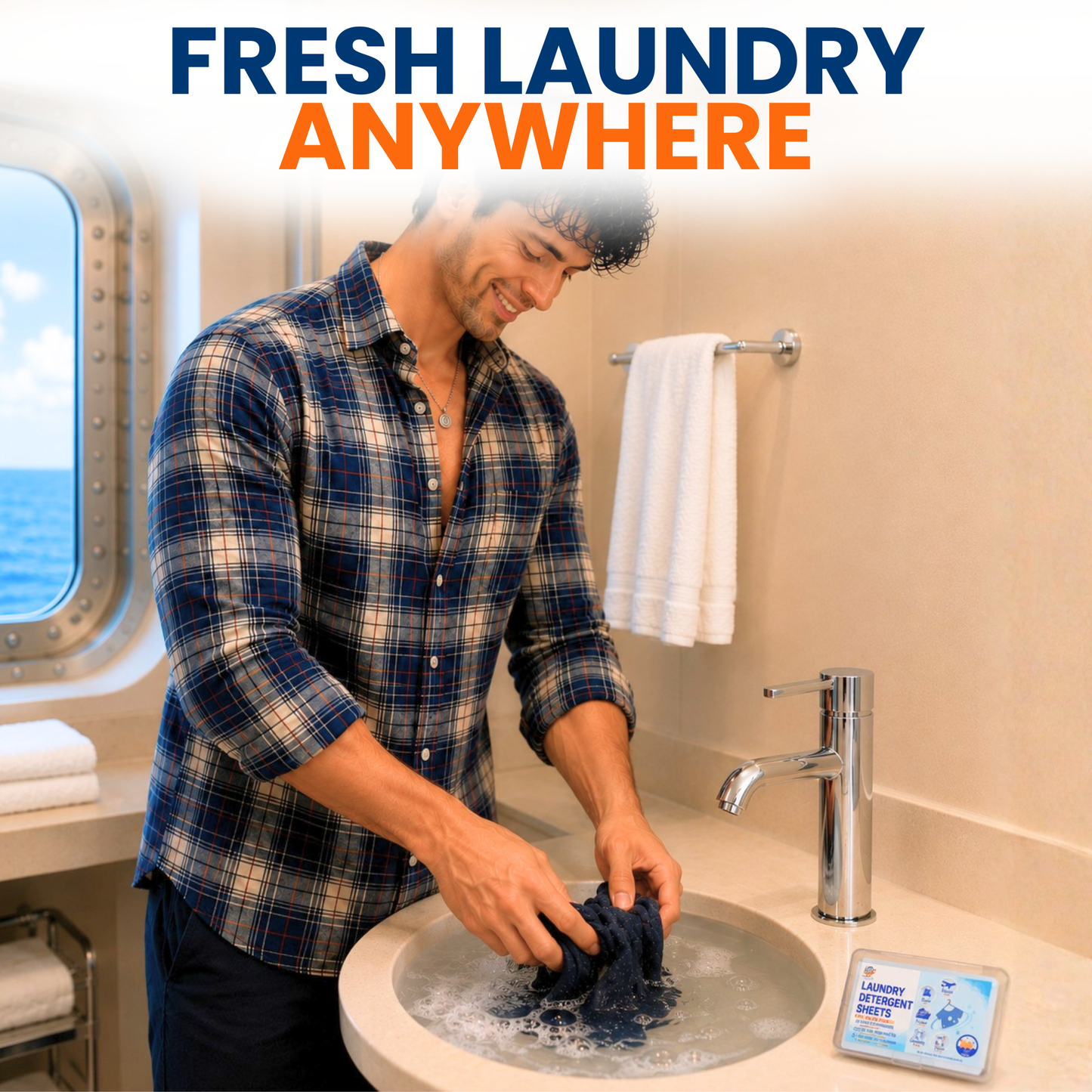 Travel Laundry Detergent Sheets 30 and 20 Pack – Hand & Machine Wash, TSA-Friendly & Compact | Journey Breeze