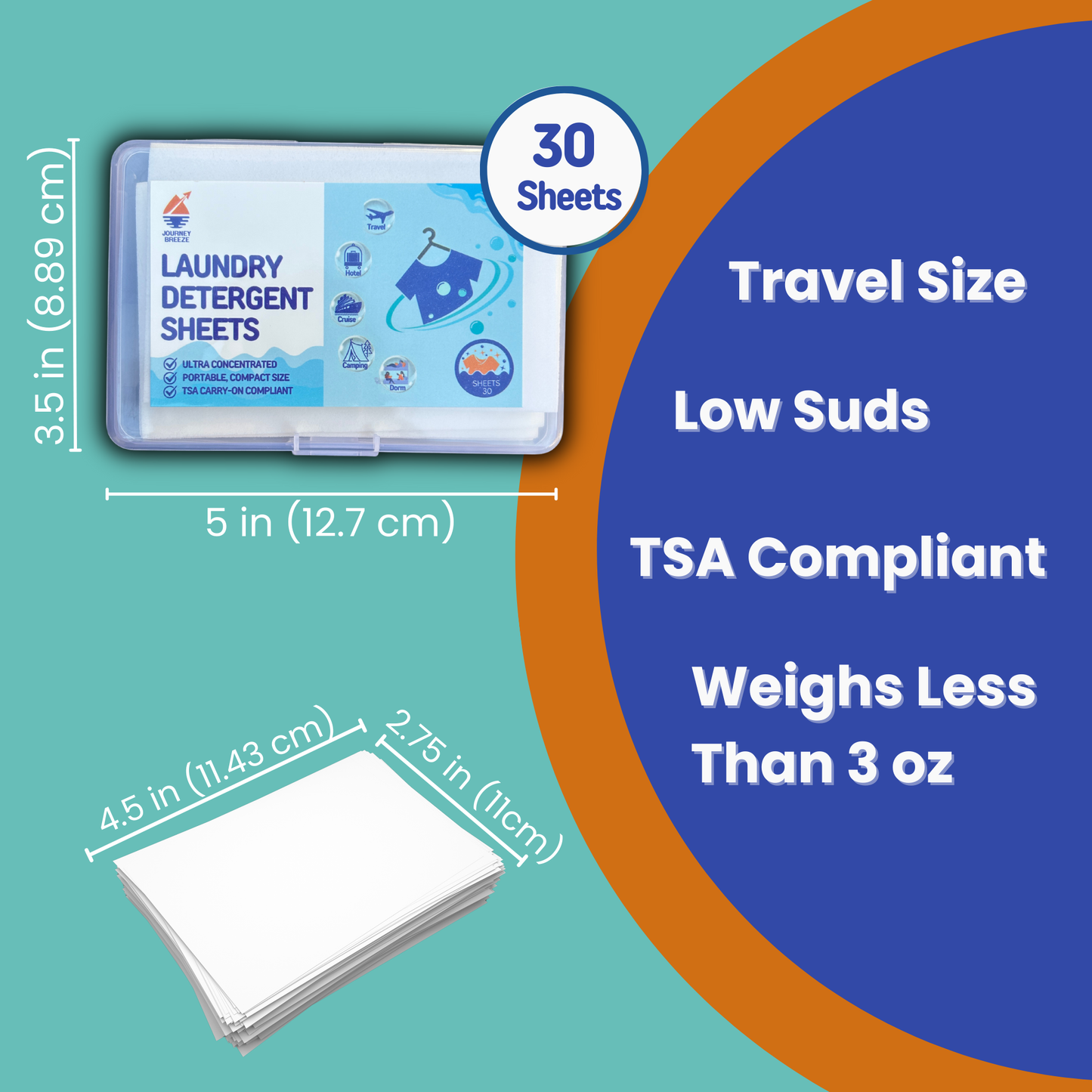 Laundry Soap Sheets 50-count & Laundry Detergent Sheets 30-count
