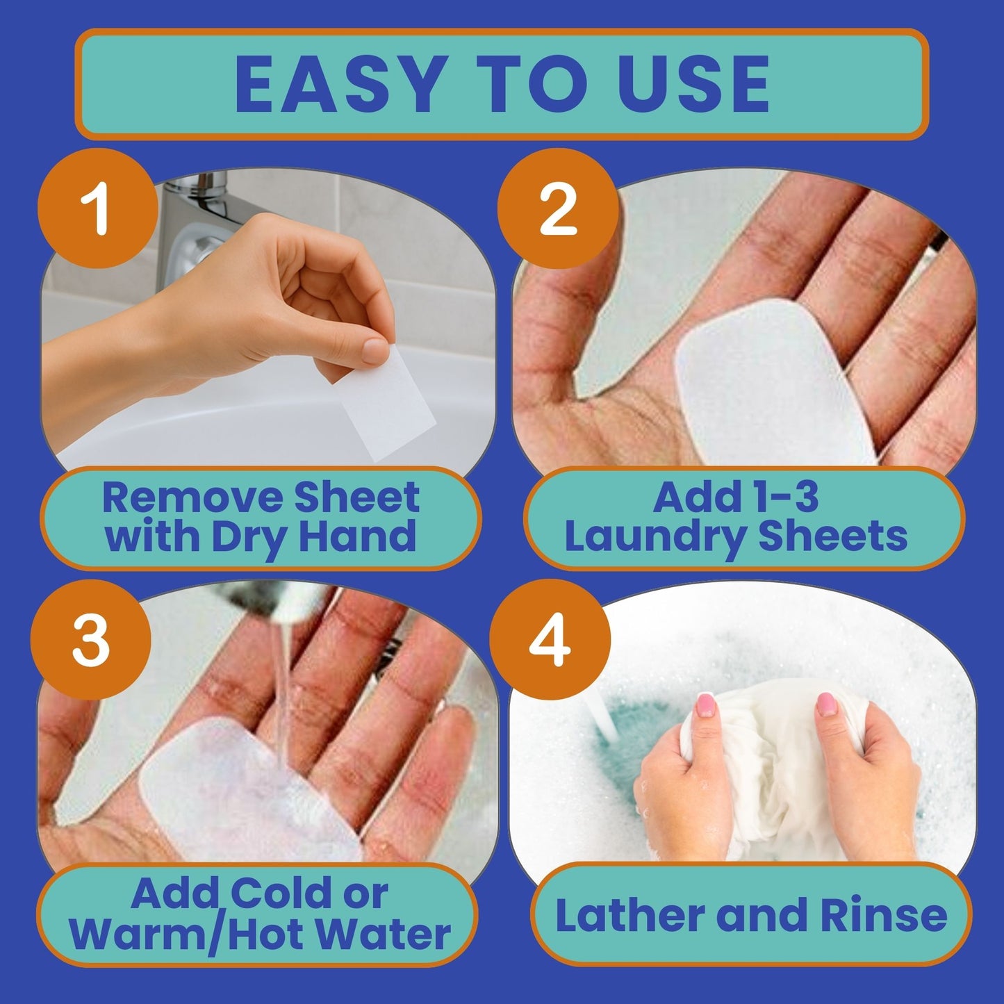 Travel Laundry Detergent Sheets and Lightweight Travel Laundry Bag Set – Foldable Laundry Bag and Portable Detergent Sheets for Hotel Sink Washing, Cruises & Camping