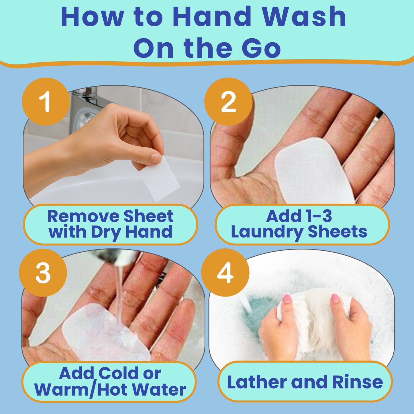Travel Laundry Detergent Sheets Set with Sink Stopper – Hand & Machine Wash | Journey Breeze