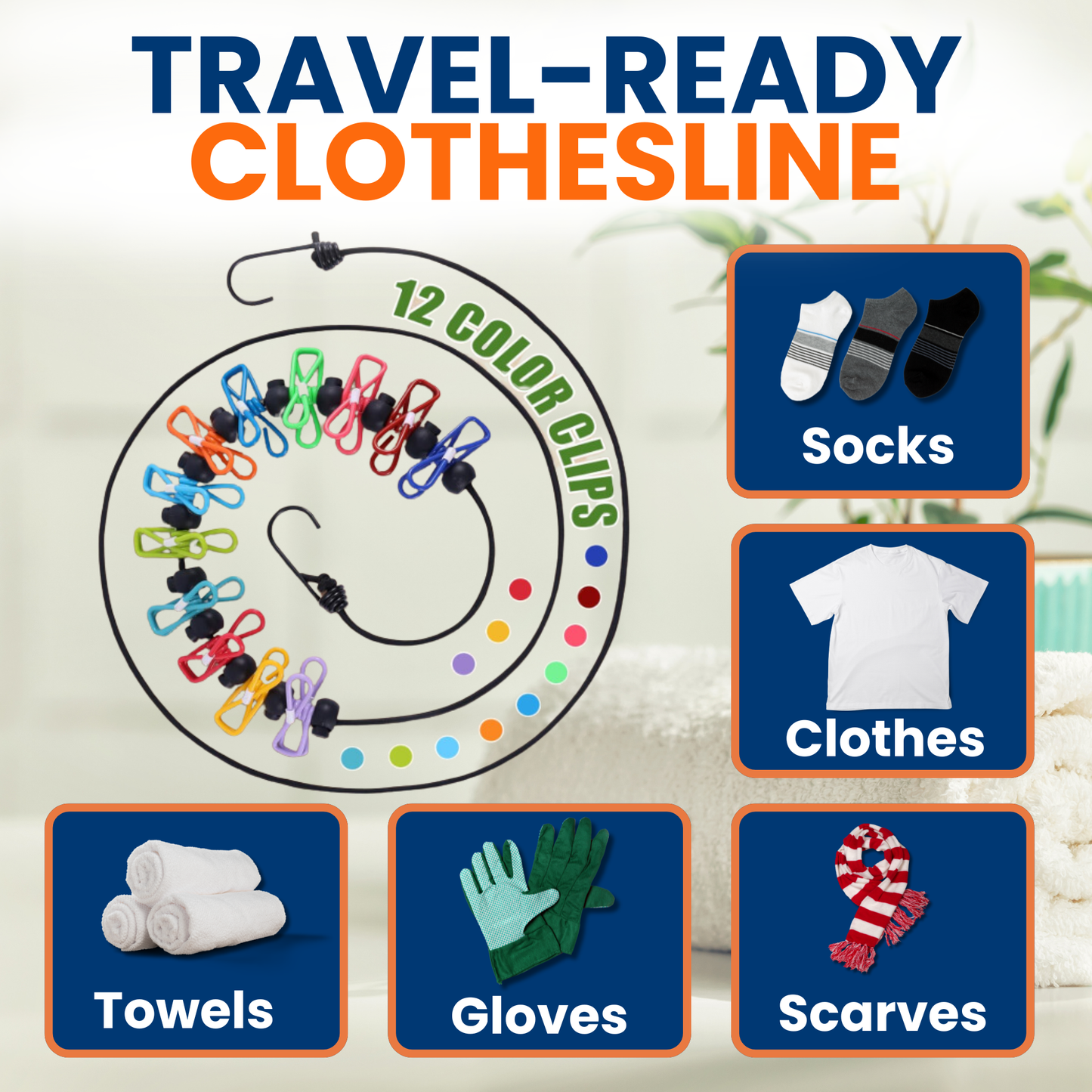 Travel Laundry Kit – Hand Wash Detergent Sheets & Portable Clothesline | Journey Breeze