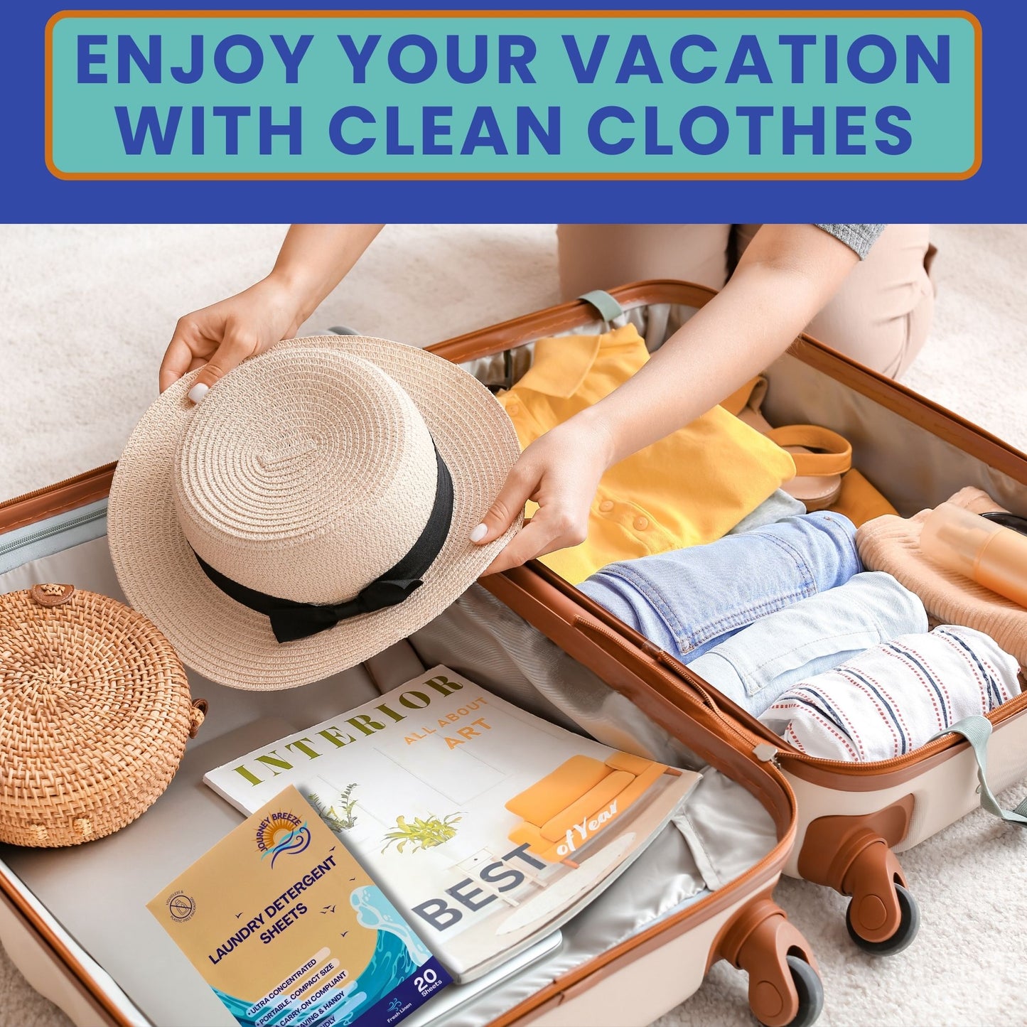 Travel Laundry Detergent Sheets 20 count – Compact Laundry Sheets for Travel, Hand Wash or Machine Wash Detergent Strips for Sink Washing Clothes on Trips, Hotels & Cruises