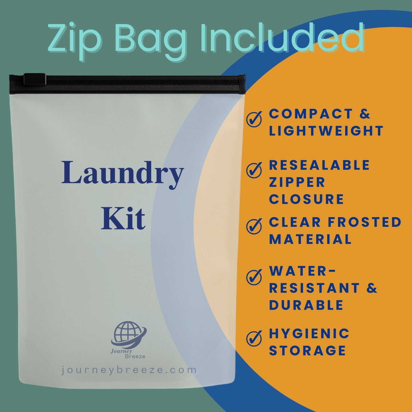 Travel Laundry Detergent Sheets (30 sheets), Refill Pack (20 sheets), Frosted Zip Pouch