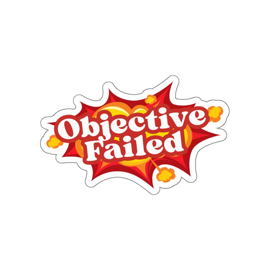 Henry Stickmin "Objective Failed" Die-Cut Sticker 4*4