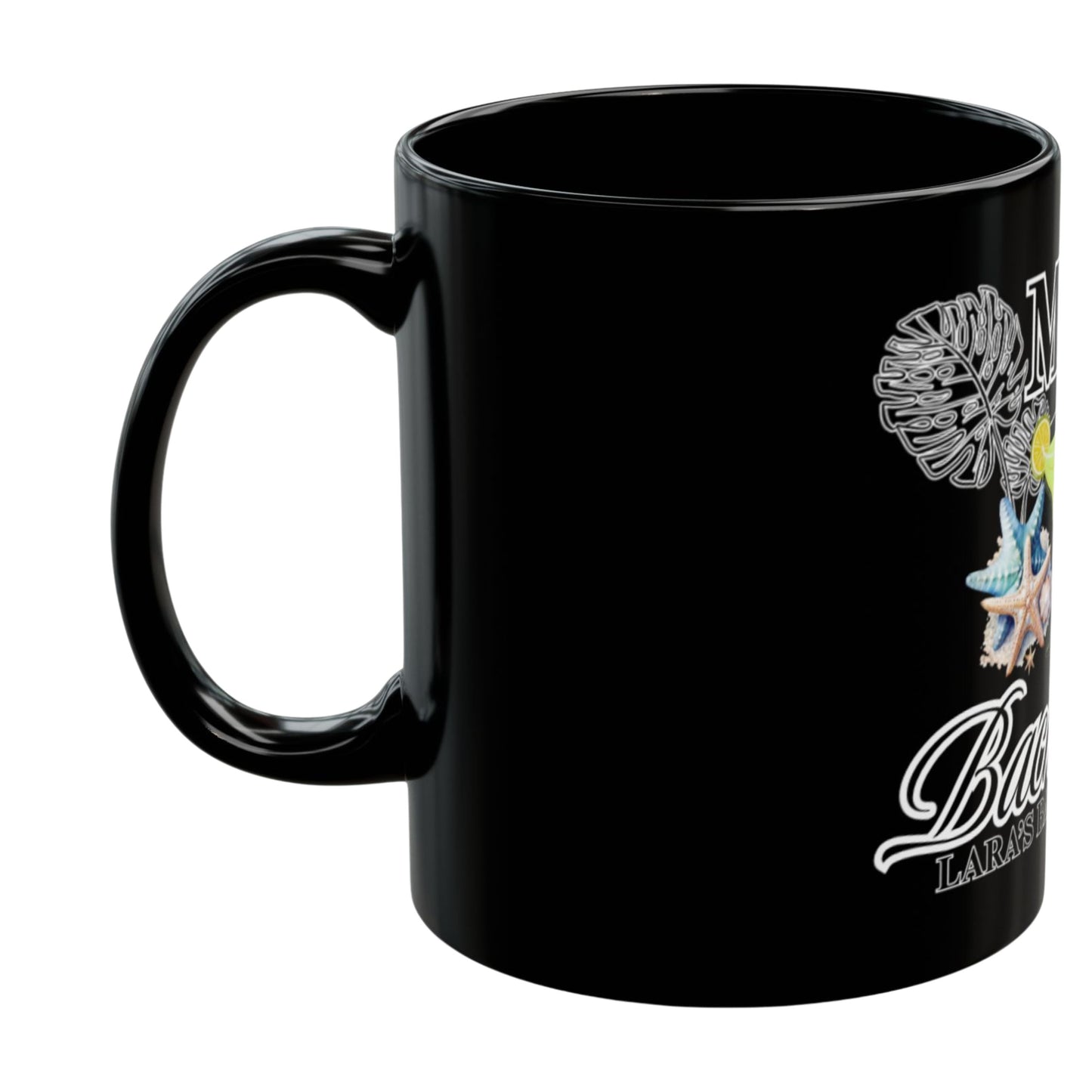 Miami Bachelorette, Custom Black Mug, Custom Design Black Mug, Custom Text Photo Black Mug 11oz or 15oz