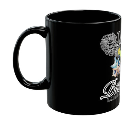 Miami Bachelorette, Custom Black Mug, Custom Design Black Mug, Custom Text Photo Black Mug 11oz or 15oz