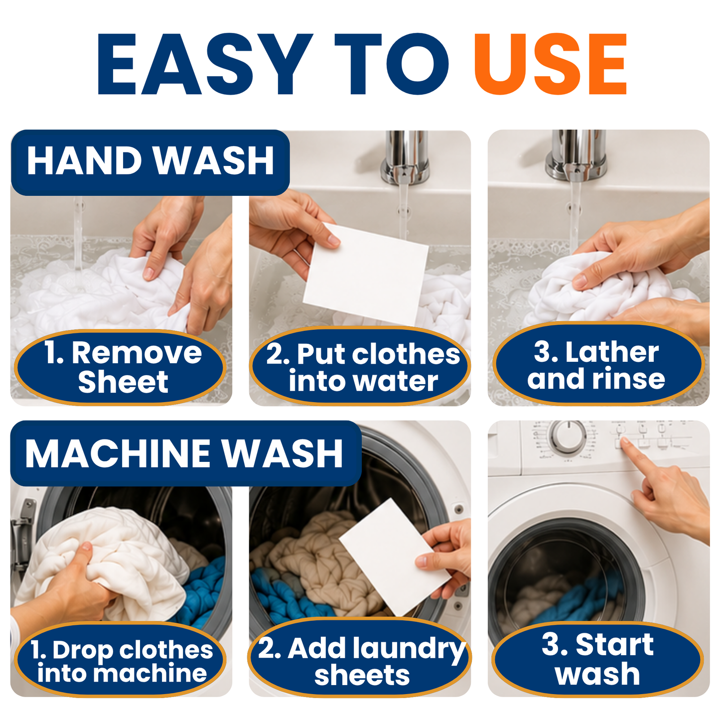 Travel Laundry Detergent Sheets 30 and 20 Pack – Hand & Machine Wash, TSA-Friendly & Compact | Journey Breeze