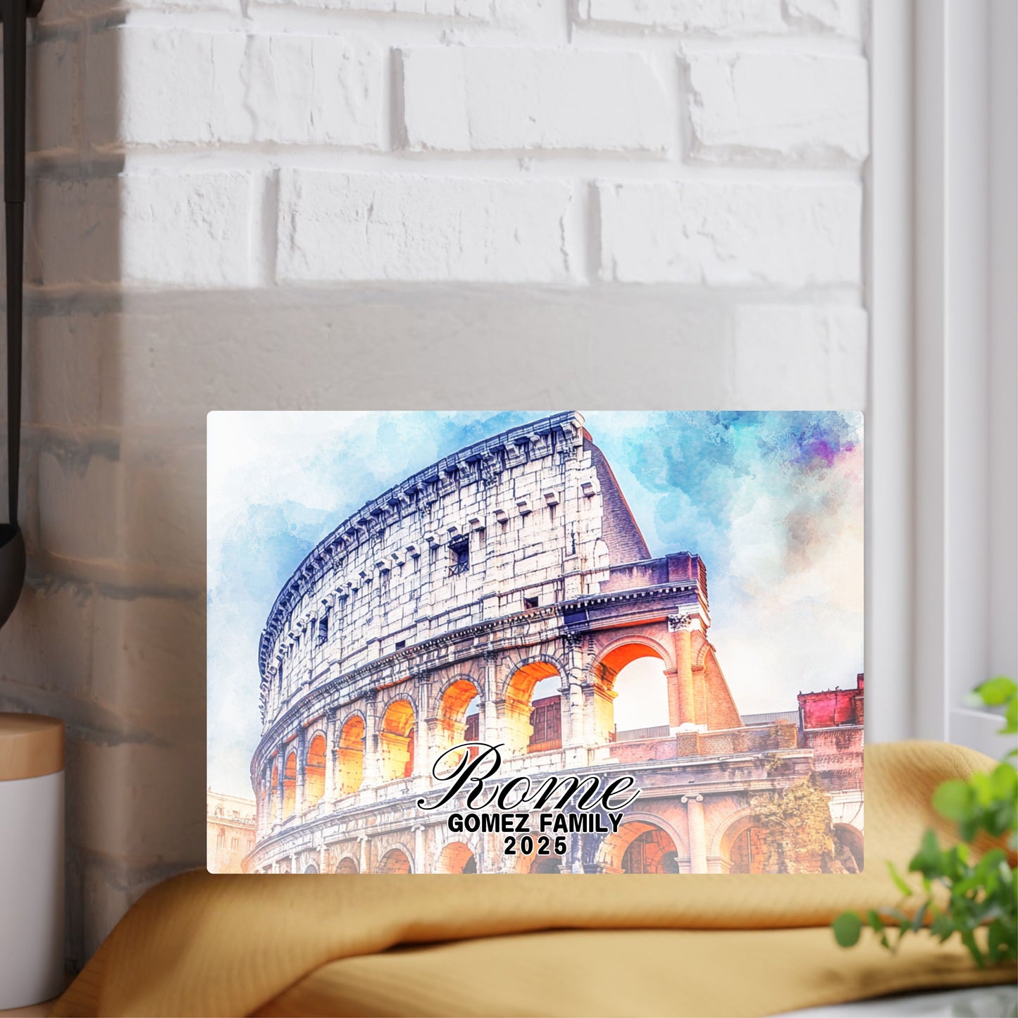 Rome Personalized Glass Cutting Board, Tempered Glass Cutting Board, Food Cutting Board, Housewarming Gift, Travel Destination