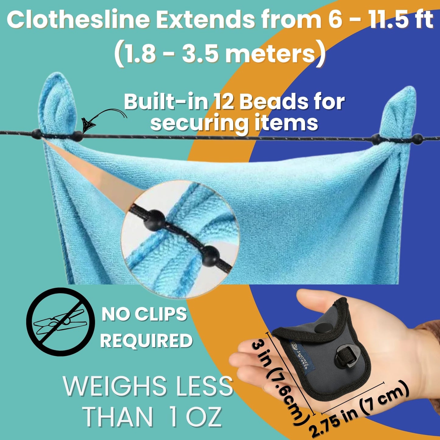 Journey Breeze Travel Laundry Detergent Kit - Includes 2 Sizes of Detergent Sheets, Sink Stopper, Clothesline, Laundry Bag, Canvas Storage Bag and Zipper Pouch - TSA Compliant, Mess-Free
