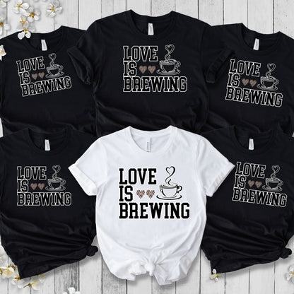 Love is Brewing, Bachelorette Shirts, Bridal Party Shirts, Bachelorette Party Shirt, Bridesmaid Bridal Party Tee