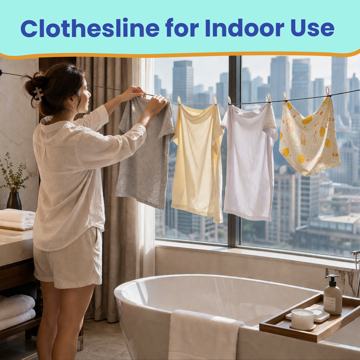 Travel Laundry Kit – Hand & Machine Wash Detergent Sheets, Clothesline, Sink Stopper, Foldable Bag & Storage | Journey Breeze