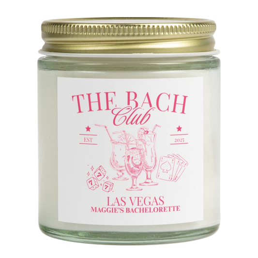 Personalized Las Vegas Bachelorette Candle, Bridesmaid Candle Gift, Vegas Before the Vows, Wedding Candle, Bachelorette Party Gift Bride