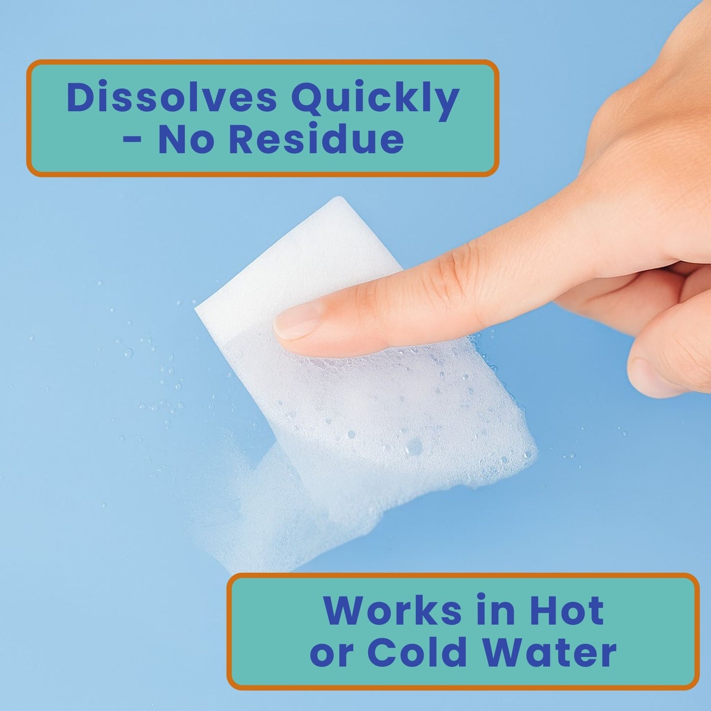 Fast-Dissolving Laundry Sheets – Dissolves quickly in hot or cold water